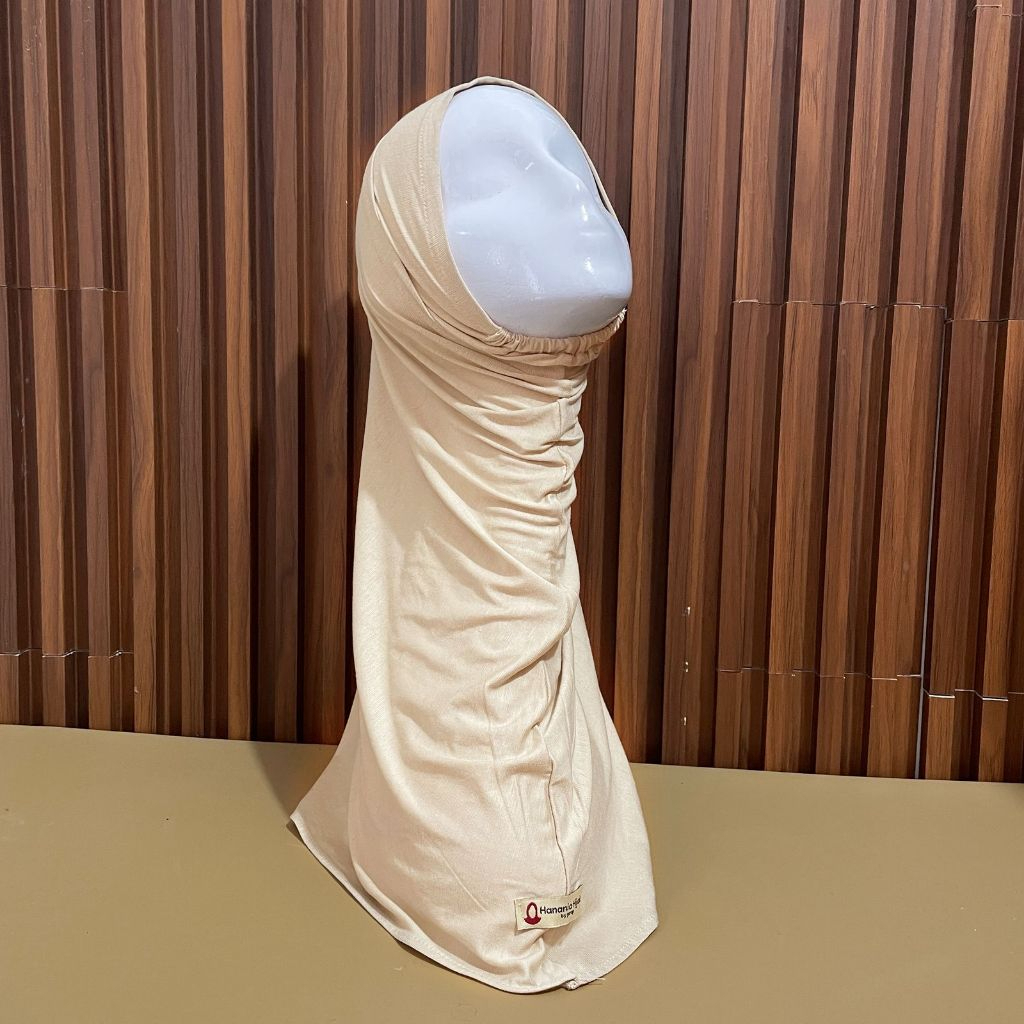 Hanania Hijab - Bergo Instan Padel Size M Karet Dagu Softpad Rayon Airflow Cooltech