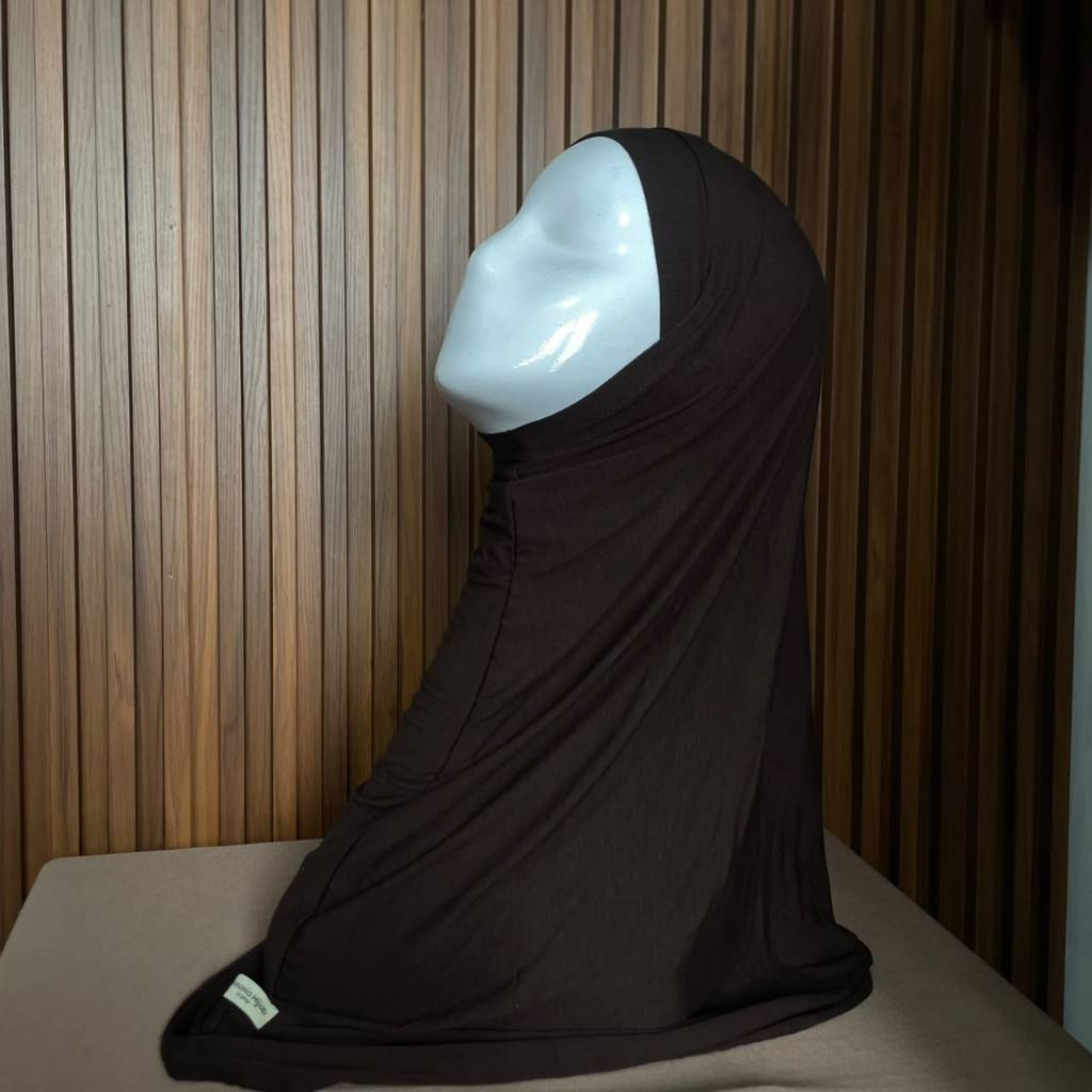 Hanania Hijab - Aleva Bergo Instan Bandana Size L Rayon Bamboo Ultrasoft | Jilbab Instan Bandana