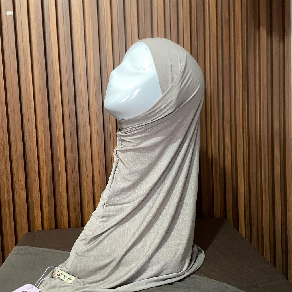 Hanania Hijab - Aleva Bergo Instan Bandana Size L Rayon Bamboo Ultrasoft | Jilbab Instan Bandana