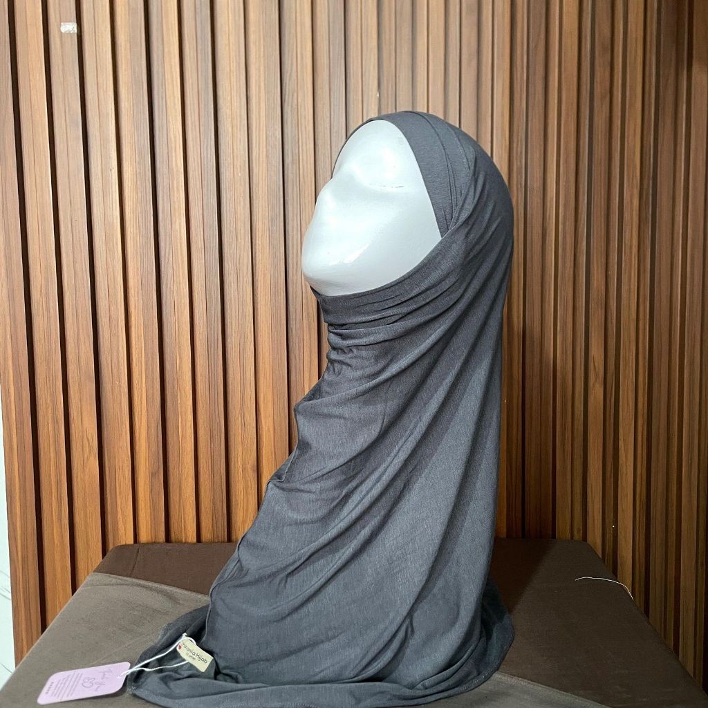 Hanania Hijab - Aleva Bergo Instan Bandana Size L Rayon Bamboo Ultrasoft | Jilbab Instan Bandana