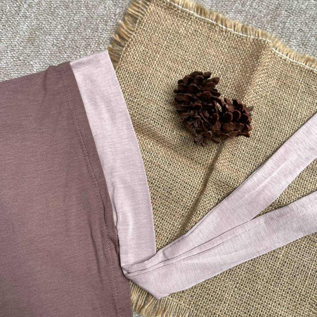 Hanania Hijab - Clara Pashmina Bandana Two Tone Bamboo | Khiban TwoTone Rayon Bamboo Ultrasoft