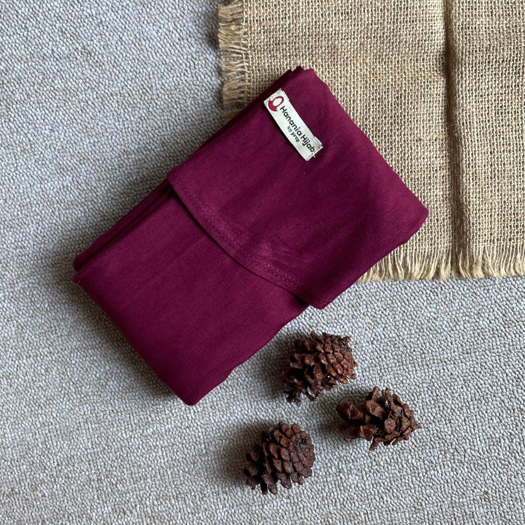 Hanania Hijab - Kiandra Pashmina Kaos Oval Syar'i Rayon Premium | Pashmina Oval Meleyot L Kaos Rayon