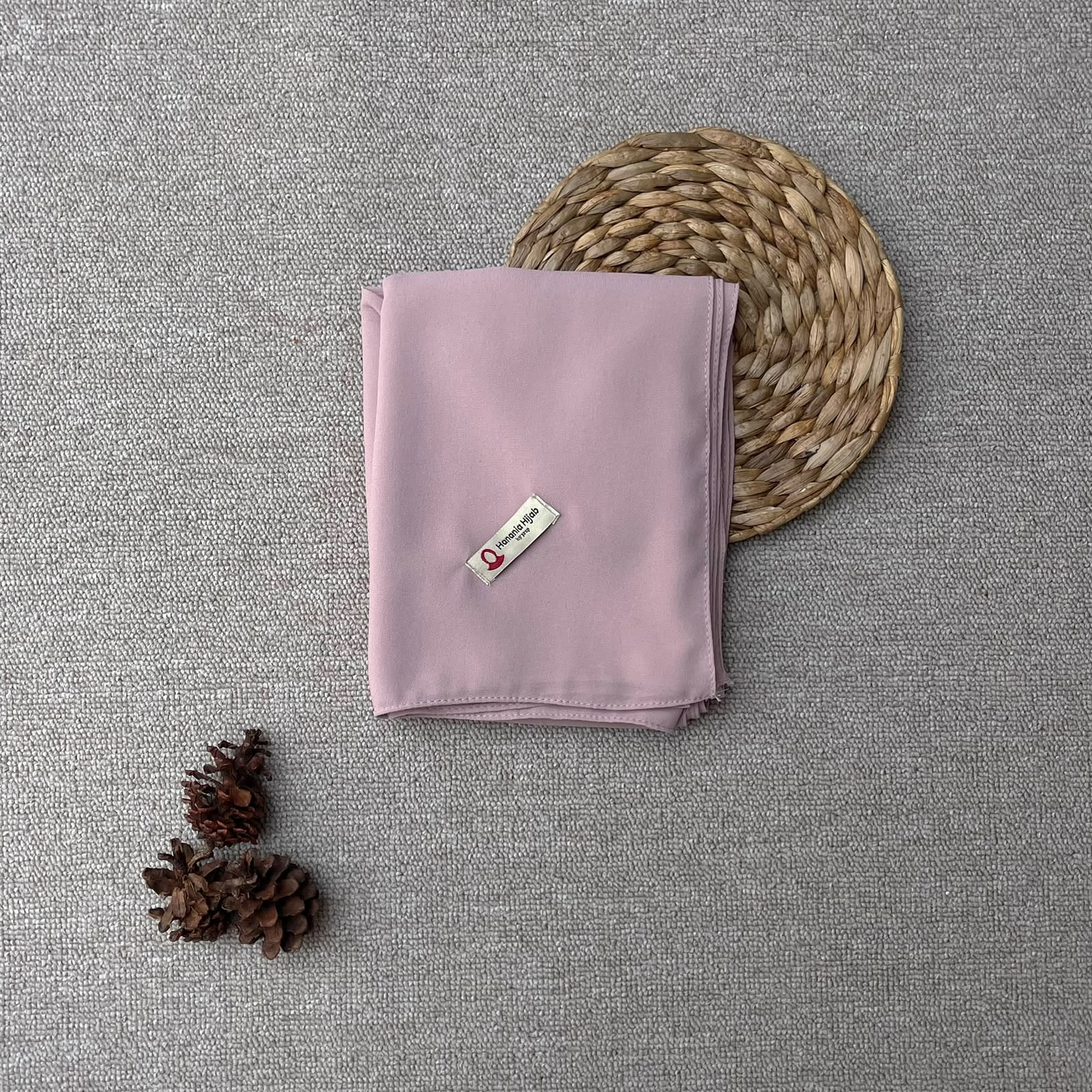 Hanania Hijab - Aura Khiban French Square Syar'i Jumbo XL Segiempat Tali | Khimar Bandana Ceruty Babydoll Utimate