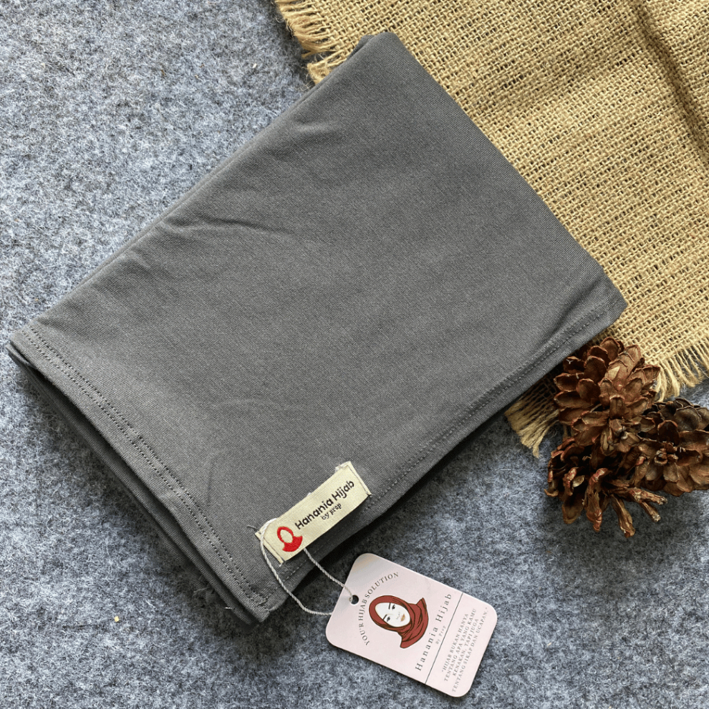 Hanania Hijab - Clara Pashmina Kaos Oval Rayon Premium | Pashmina Oval Meleyot Bahan Cotton Rayon