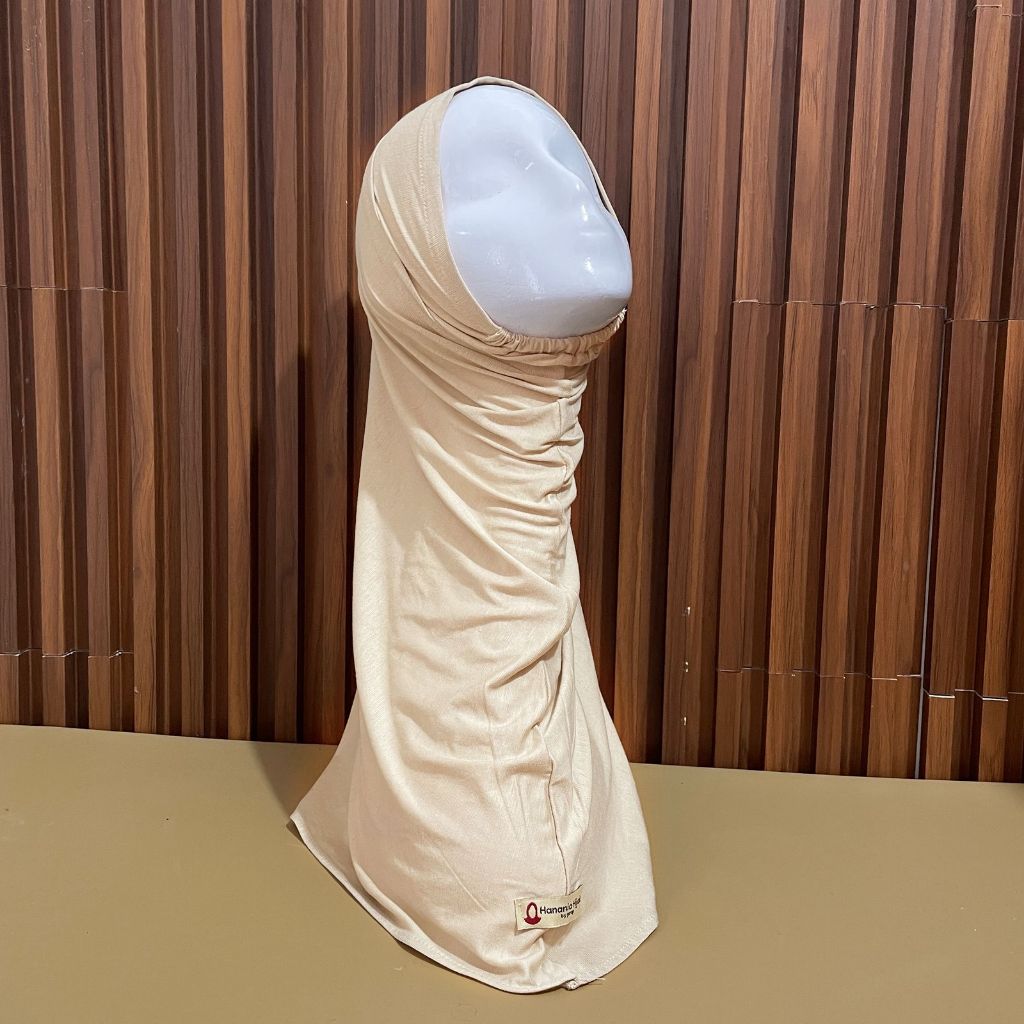 Hanania Hijab - Bergo Instan Padel Size S Karet Dagu Softpad Rayon Cooltech