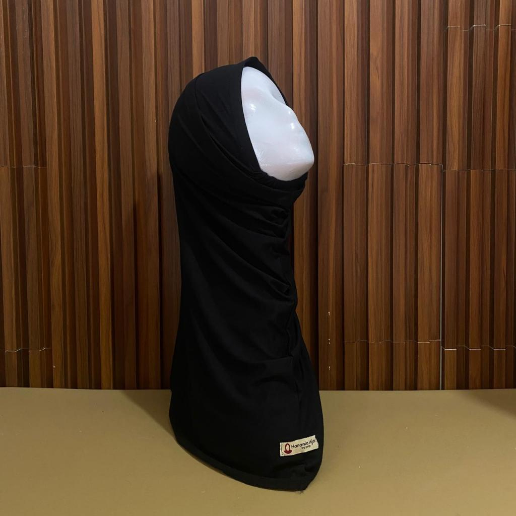 Hanania Hijab - Bergo Instan Padel Size M Karet Dagu Softpad Rayon Airflow Cooltech