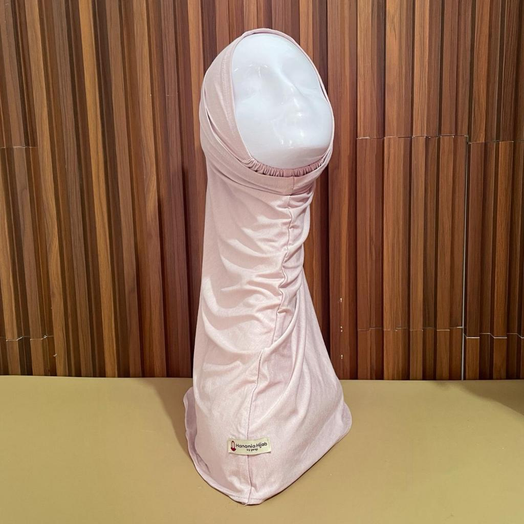 Hanania Hijab - Bergo Instan Padel Size L Karet Dagu Softpad Rayon Airflow Cooltech