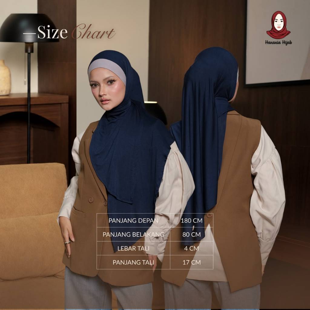 Hanania Hijab - Clara Pashmina Bandana Two Tone Bamboo | Khiban TwoTone Rayon Bamboo Ultrasoft