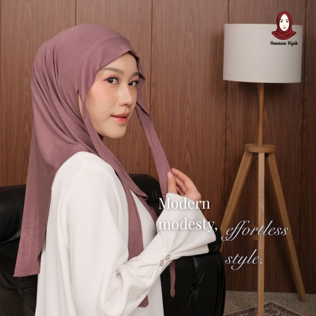 Hanania Hijab - Aleva Bergo Instan Bandana Size M Rayon Bamboo Ultrasoft | Jilbab Instan Bandana