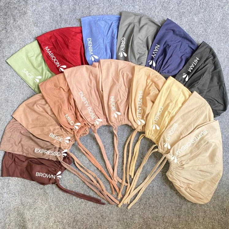 Hanania Hijab - Inner Basic Turki Ciput Tali Kaos Rayon Premium Inner Hijab Ciput Kaos Anti Pusing