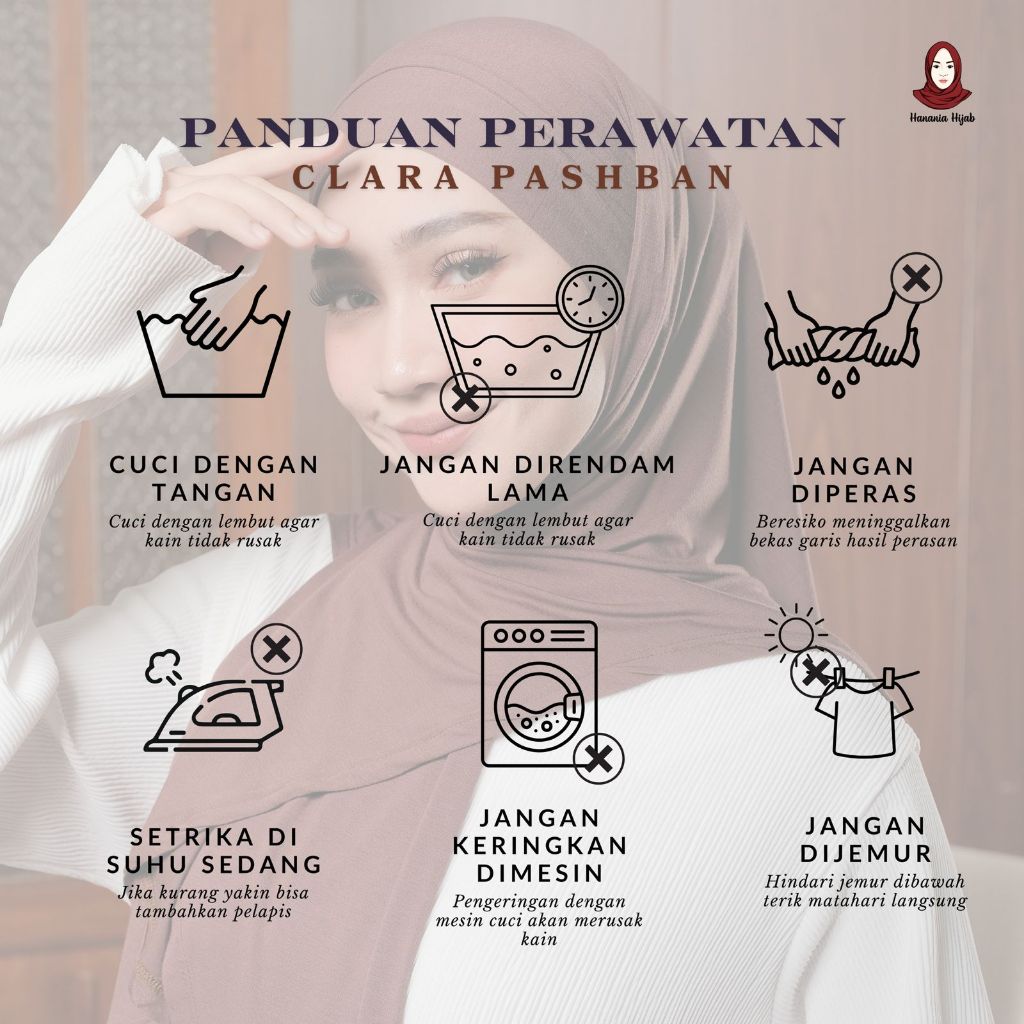 Hanania Hijab - Clara Instan Bandana Rayon Bamboo | Pashmina Instan Oval Bandana Bahan Rayon Bamboo Ultrasoft